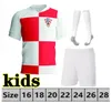 Croacia 2024 2025 Modric World Cup Soccer Jerseys National Team Mandzukic Perisic Kalinic 24 Croatien Football Shirt Kovacic Rakitic Kramaric Men Kids Kit Uniforms