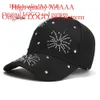 New Black Baseball Cap for Women in South Korea, Fashionable Snowflake Patch Diamond Duckbill Cap, Wide Brim, Small Face, Sunshade and Sunscreen Hat, Trendy