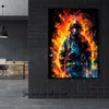 Cool Abstract Firefighter Portrait Silhouette Art Posters Canvas Painting Wall Prints Picture Living Room Home Decor 240327