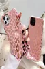 Luxo sexy leopardo impressão chapeamento casos de telefone silicone macio para iphone 7 8 plus 11 12 pro xs max xr 12promax mulher capa gift3200733