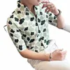 Marque Vêtements Ligne Col Imprimé Été À Manches Courtes Fr Chemise Hommes Col Montant Dr Chemise Hommes Fit Casual Chemise De Smoking Y3N7 #