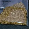 Komponenten 2000pcs/Bag Real Gold Plattierung Metallperlen 2 mm runde Perlen für DIY -Schmuckherstellung Komponenten