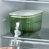 Garrafas de água 4l balde de suco de frutas com torneira transparente geladeira jarro frio grande capacidade à prova de vazamento drinkware para festa em casa