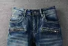 Trendamiri 1093 Street Trend Light kniepatch jeans met stretch
