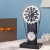 Table Clocks 1PC Vintage Chain Gear Rotating Clock Mechanical Wind Art Hands Desktop Restaurant Bar Personalized Decorative Ornaments