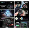 Montres 6 Go + 128 Go 4G LTE Smart Watch Hommes Google Play Store 1.43In 8Core Dual CPU HD Caméra Wifi Android Carte Sim GPS Bluetooth NFC 2024