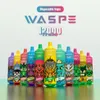 Original WASPE Puff 12000 15000 Stylo Vape jetable Pod Dispositif Puff 12K / 10K / 9K rechargeable en option bouffées de cigarette électronique RGB Light France Vente chaude