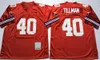 Rétro Foobtall 40 Pat Tillman Jersey 1994 Vintage 12 Bob Griese 13 Dan Marino 39 Larry Csonka 75e anniversaire Noir Rouge Blanc Vert Homme Vintage Toute équipe cousue