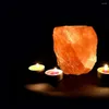 Ljusstakar Natural Salt Crystal Stone Holder Stand Crystals Cave Wedding Valentine's Day Gift
