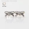 Designer Pandoras örhängen Pan Families Nya bågeörhängen Fashion Luxury Academy Style Fresh Bow Earrings Gift for Women