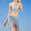 Designer Sexy Bikini Set For Women Bandage Swimsuit Twopieces Crop Top Swimwear Thong Bathing Suit High Waist Beachwear 2024 s-xl