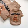 1 Stück Hunde-Sweatshirt mit Bärengrafik, Haustierkleidung für kleine und mittelgroße Hunde für Frühling, Herbst und Winter