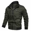 Jaqueta masculina militar tático homem jaquetas casaco zíper jaquetas de carga gola outwear cott blusão topos 2022 nova marca p5gq #