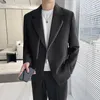 2023 Hoge Kwaliteit Busin Casual Jasje Mannen Effen Kleur Slanke Gentleman Bruiloft Bruidegom Blazer Masculino Sociale Mannen Kleding j4AE #