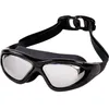 Adultes lunettes de natation galvanoplastie étanche Anti-buée Portable réglable Silicone hommes femmes sport lunettes de natation ensemble 240322