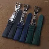 Watch passs Natural Rubber Silione Watchband 22 mm dla Black Bay 1958 GMT 41 mm Pelagos Blue Green Sport Pasp