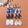 Hänghalsband symmetriska stenhängen säljer i par kristallörhängen charm diy gör sodalite/bild jasper/röd jasper