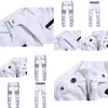 Męskie dżinsy punk Men Zipper Hip Hop Slim Fit White Rower Elastic Split Podzielone dżinsowe spodnie bawełniane moda swobodne jogging męskie ubranie 230909 Dr otqds