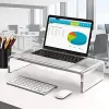 Racks Desk Monitor Stand Clear Laptop PC Holder Computer Riser Table Storage Stand Desk Organizer For Storing PC Screen Laptop