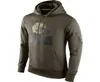 Sweatshirt Browns Olive Salute to Service Ko Performance American Football-hoodie4877784