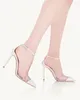 Toe Women Pointed Hollow Sandals T Buckle Strap Chaussures Femme Fashion High Heels Ladies Shoes Breathable Sandalias