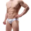 Underpants brilho pu couro mens briefs cintura baixa festa noite palco dancewear homens roupa interior sexy respirável