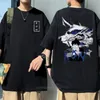 japanese Anime Carto K Shirt Men Running Sports Loose Oversized T-shirt Short Sleeve Cott Summer Men's Top Men's T Shirt F9u0#