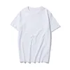 Mens Designer Luxury T Shirts Summer Thin Small Embroidered Solid Color Short Tee Bottoming Par Shirt 005