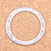 36pcs Antique Silver Plated Bronze Plated circle love hope trust dream Charms Pendant DIY Necklace Bracelet Bangle Findings 35mm260z