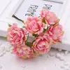 Fleurs décoratives 3cm Imitation de bouquet de rose en soie artificielle pour Garland Corsage Box Scrapbooking Mariage Craft