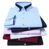 Herren Diamd Ctrast Turn-Down-Kragen Dr Shirts Single Patch Pocket Lg Sleeve Regular-Fit Wrinkle Free Smart Casual Shirt 09qu #