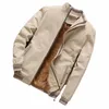 Giacca bomber in pile da uomo 2021 Autunno Nuovo Outwear Fi Giacca a vento calda spessa Cappotto da uomo Giacca militare casual da uomo 5XL A7ny #