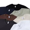 280GSM Tung Cott T-shirt Män Kort ärm överdimensionerad tee fast färgtrend Fritoppar Tee Top Quantity Plus Size 4XL R3AC#