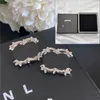 Klasyczny styl minimalistyczny złote srebrne kolczyki wysokiej jakości marka biżuterii projektant projektów romantycznych prezentów miłosnych dla kobiet pudełka kolczyki