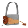 Bolsa para transportar gatos para veterinarios, bolso de hombro portátil para visitas turísticas de dibujos animados