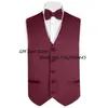 men Suit Vests Slim Fit Sleevel Jacket 5 Butts Men's Formal Vest V Neck Groomsmen Wedding Waistcoat b2pe#