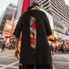 Diablo divertido graffiti camiseta de manga corta hip hop fi estética camiseta anime hombres camisetas 2022 verano harajuku ropa n9gc #