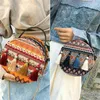 Schoudertassen Damesmeisje Zomer Kwastje Tote Messenger Cross Body Ronde Tas Handtas