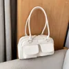 Borse a tracolla retrò con coulisse per donna Borsa sottobraccio chic in pelle PU Y2K Borsa a mano moda Borsa di lusso Designer Brand Mano casual