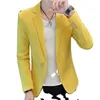 Blazer masculino de alta qualidade, branco, casual, festa, cavalheiro, slim, casaco, estilo britânico, simples, elegante, fi busin, jaqueta masculina l6if #