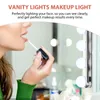 Wall Lamp Dressing Table Mirror Front Light Vanity Lights Multifunction Makeup Suction Cup