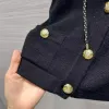 Gilet de luxe léger de célébrité, débardeur en cachemire à boucle avec panneau de perles, à la mode, début du printemps, nouvelle collection 2024