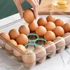 Storage Bottles Refrigerator Egg Boxpet Plastic Clear Freezer Eggs Container Kitchen Organizer