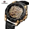 Horloges FORSINING Automatische Mechanische Mannen Horloge Militaire Sport Mannelijke Klok Top Skeleton Dail Man Horloge Gift 8068