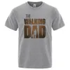 The Walking Dad Funny Street Tryckt t-shirts Men Fi Summer Tshirt Loose Overdimensionerade Cott Short Hides Casual Hip Hop Tees E5GH#