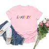 Laazzzy The Rose Kpop T Shirt Back To Me Maglietta grafica coreana Maglietta a maniche corte da donna Streetwear Tops Abbigliamento 240327