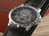 Excalibur 46 Uhren Automatik Doppeltourbillon RDDBEX0396 Herrenuhr Skelettzifferblatt Schwarzes Innenstahlgehäuse Lederarmband Hohe Qua7059842