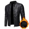 Hommes Faux Veste En Cuir Moto 8XL Vestes Pour Hommes Noir Jaqueta De Couro Masculina Outwear Mâle Pu En Cuir Hommes Manteaux Marque U1CC #