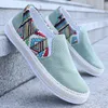 casual summer low top fishermans canvas board one foot lazy cloth fashion