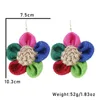 Dangle Earrings Exaggerated Cotton Flower Jewellery Romantic Pendant Earring For Women Trendy Vintage Charm Accessories Fashion Jewelry